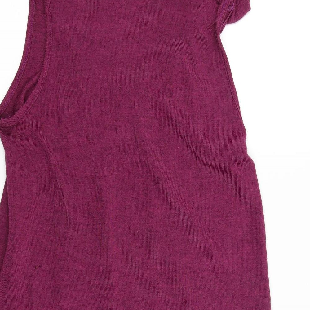 IZABEL Womens Purple A-Line Size 10