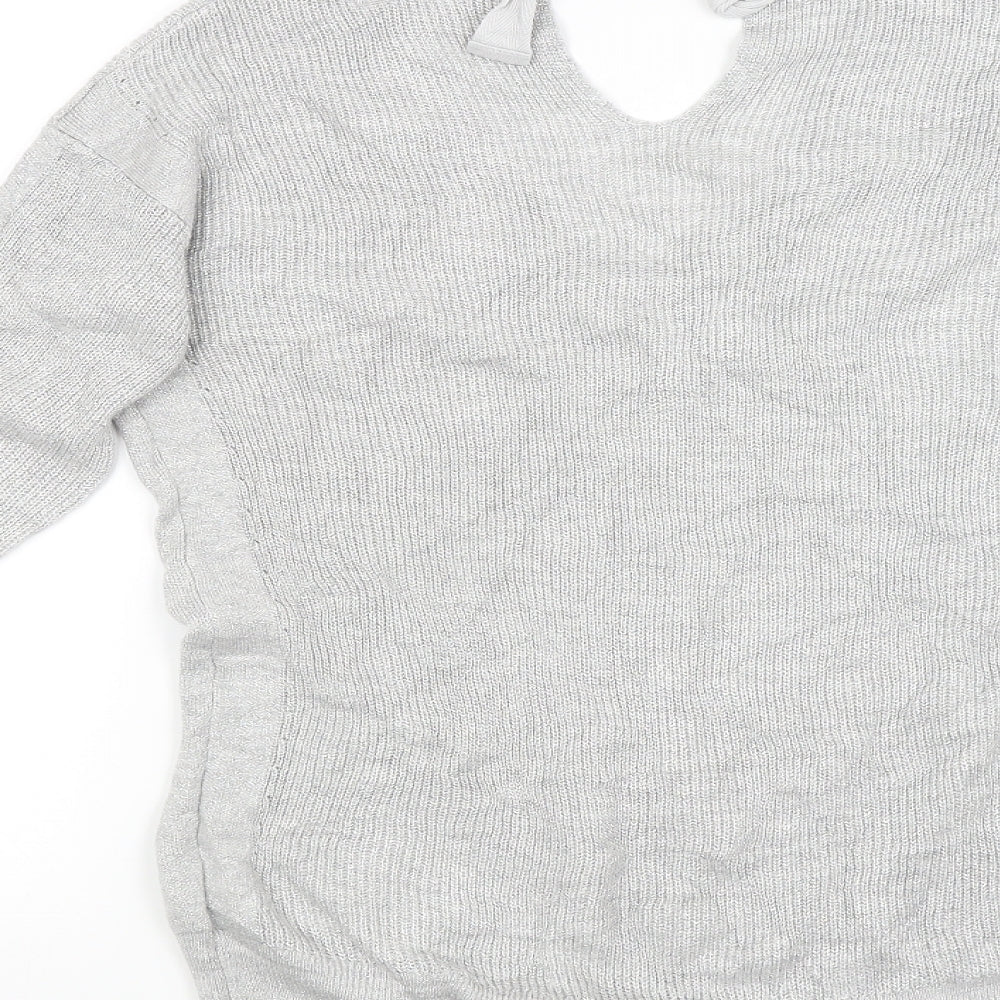 NEXT Womens Silver Cardigan Jumper Size 8