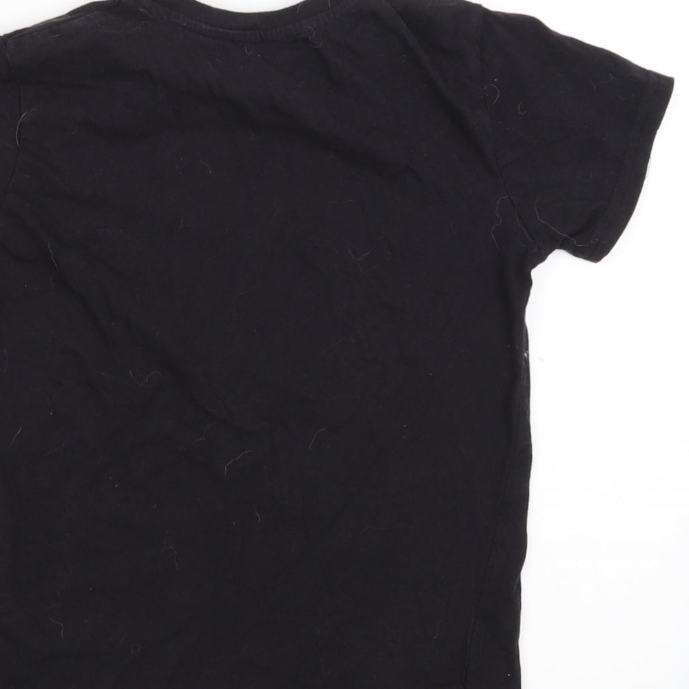 Primark Boys Black Basic T-Shirt Size 6-7 Years