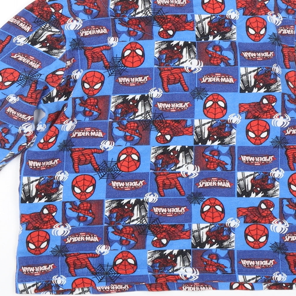 Preworn Boys Blue Jersey T-Shirt Size 5-6 Years - Spiderman
