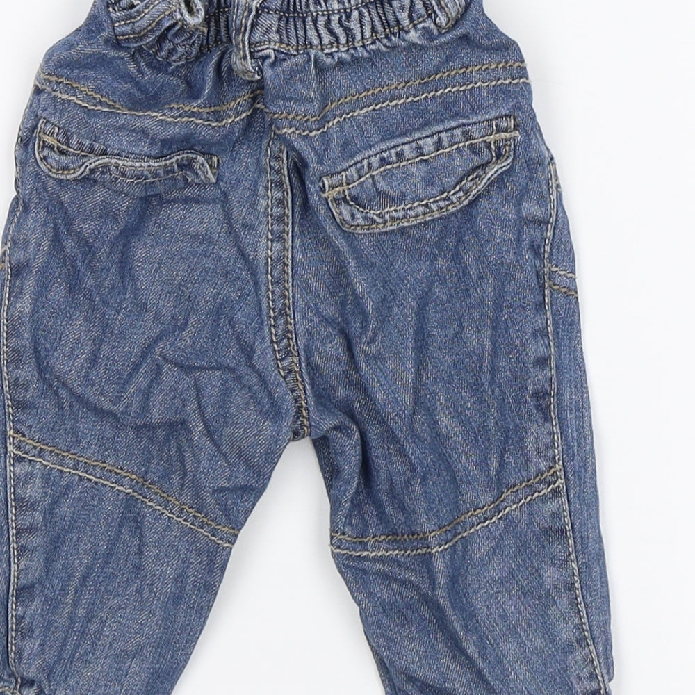 George Baby Blue Jogger Trousers Size 6-9 Months
