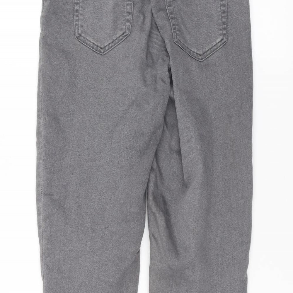 Miss Selfridge Womens Grey Straight Jeans Size 8 L26 in