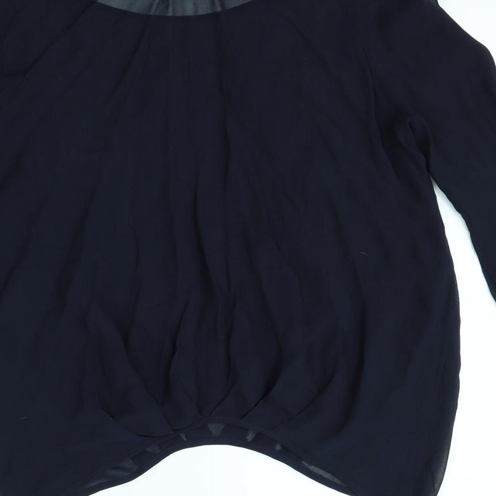 NEXT Womens Blue Basic Blouse Size 8