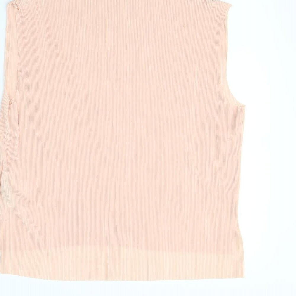 New Look Womens Pink Basic Blouse Size 14