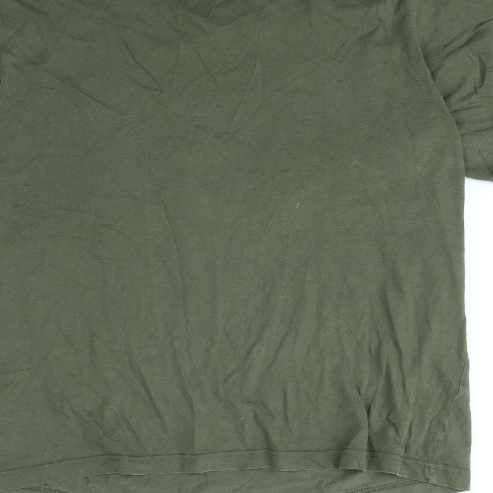 Preworn Boys Green Basic T-Shirt Size 12 Years