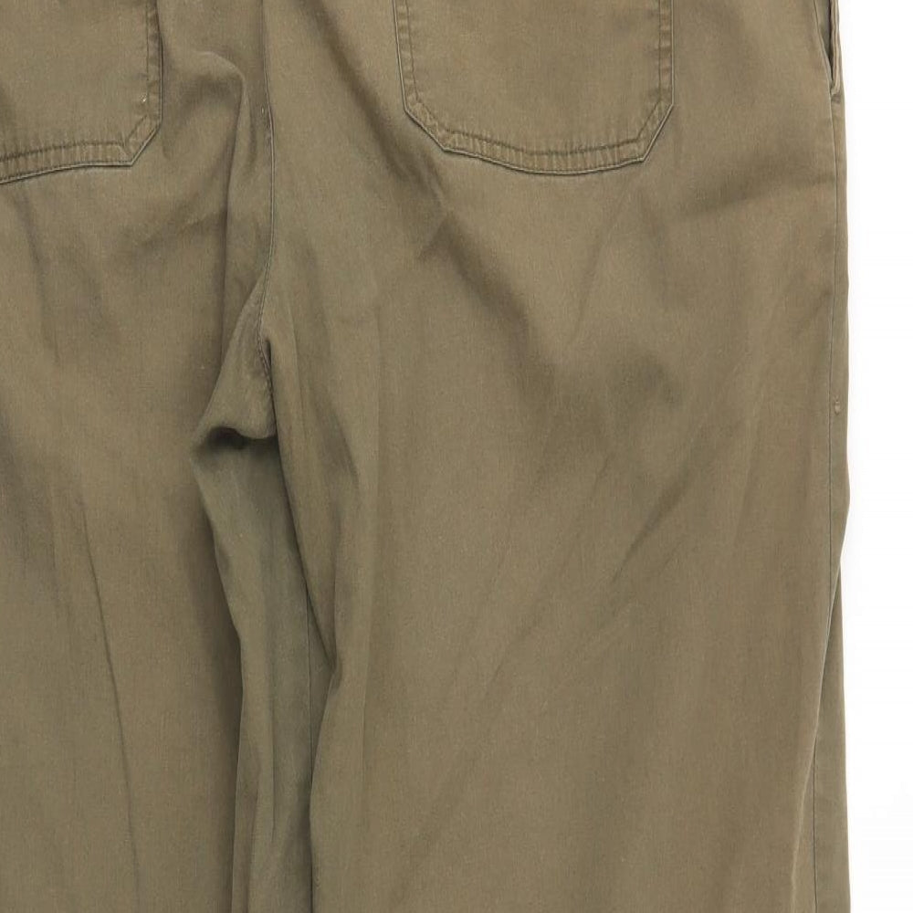 BHS Womens Brown Chino Trousers Size L L28 in