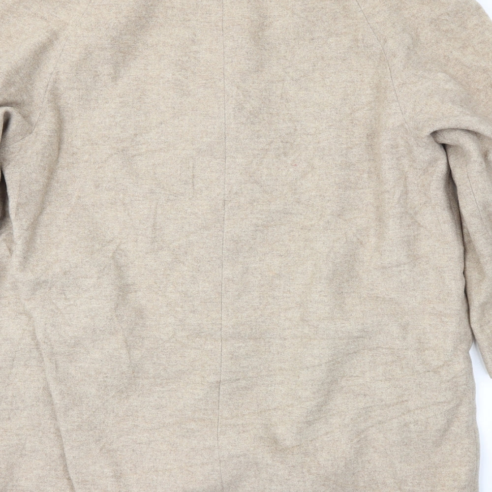 Bonmarché Womens Beige Overcoat Coat Size 14