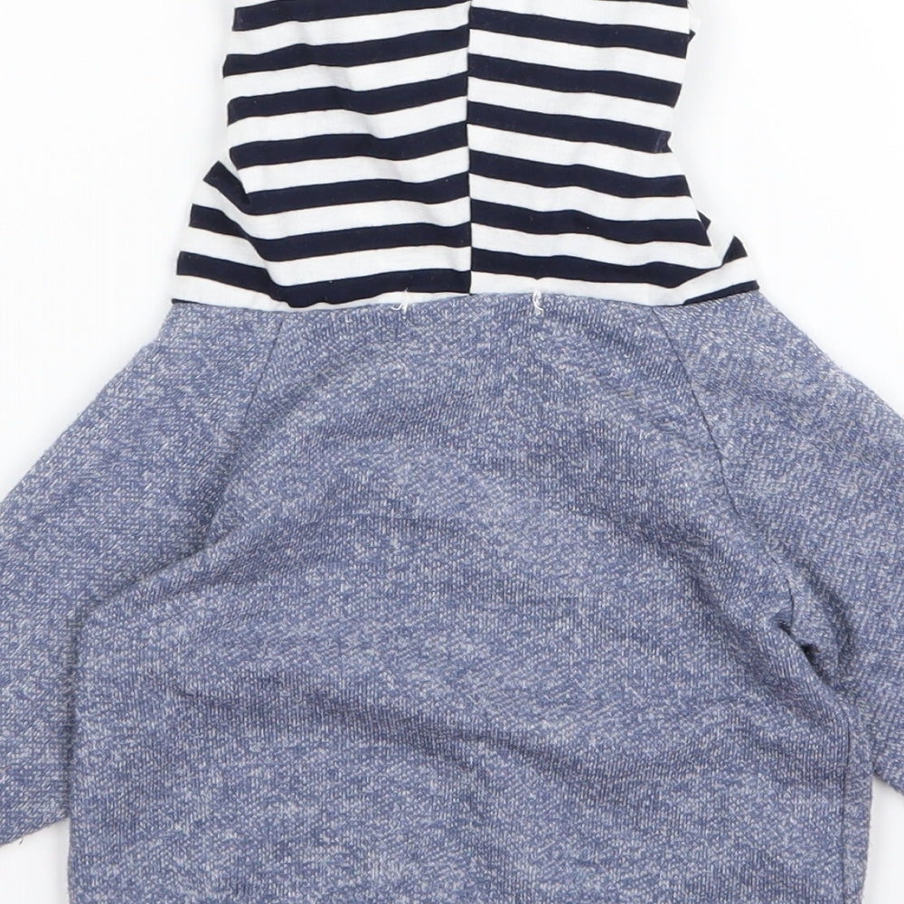 Preworn Boys Blue Pullover Hoodie Size 3 Years