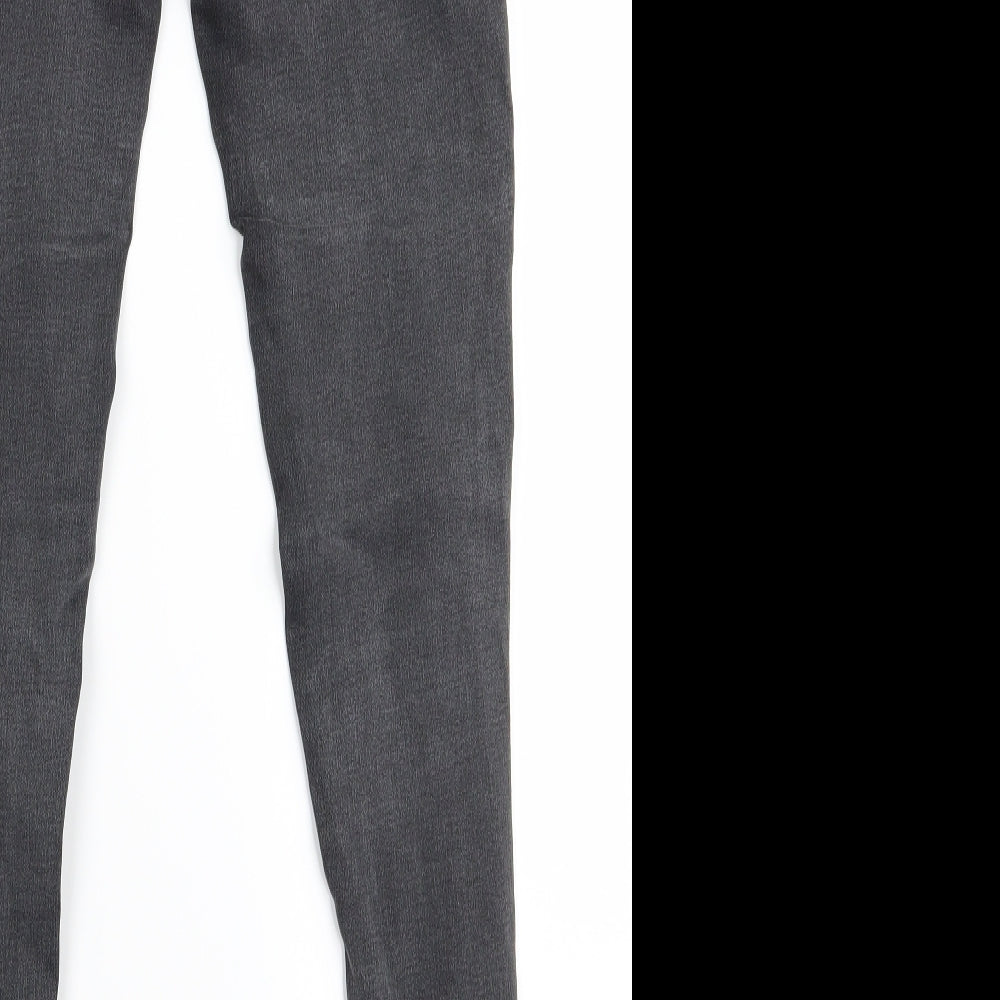 ZANKU Womens Grey Skinny Jeans Size S L28 in