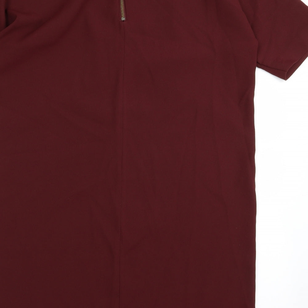 Topshop Womens Red Pencil Dress Size 10