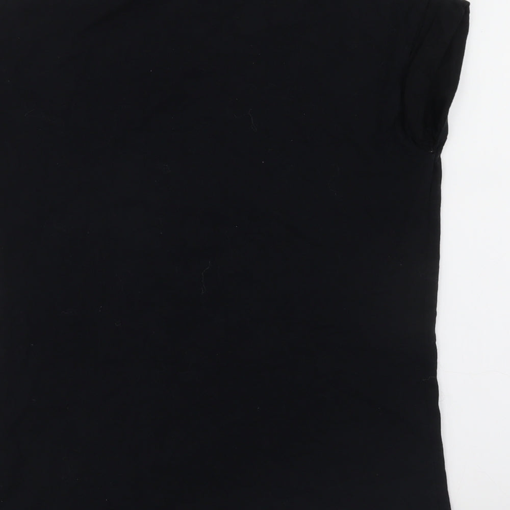 Primark Girls Black Pullover T-Shirt Size 2XS - emoji