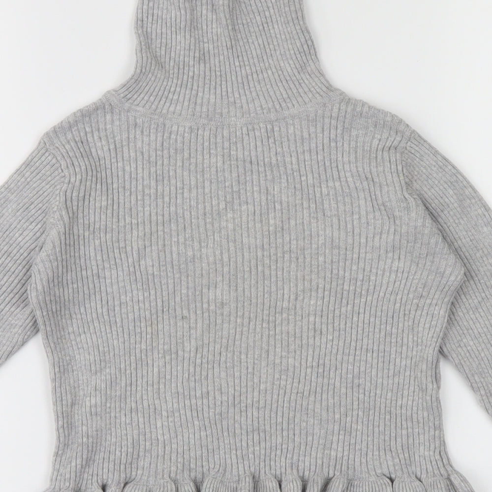 i love girls wear Girls Grey Pullover Jumper Size 7 Years