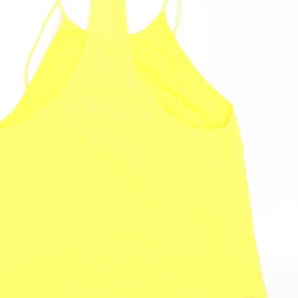 H&M Womens Yellow Basic Blouse Size 34