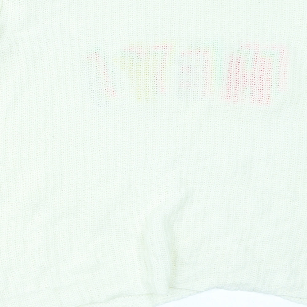 LC Waikiki Girls White Pullover Jumper Size 12-13 Years