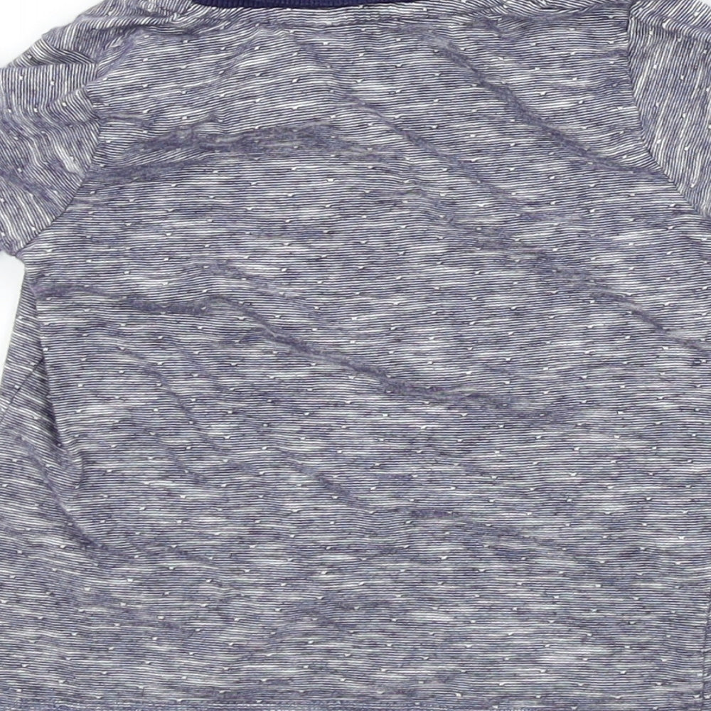 George Baby Blue Colourblock Basic T-Shirt Size 6-9 Months