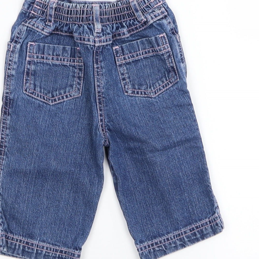TU Girls Blue Cargo Jeans Size 6-9 Months