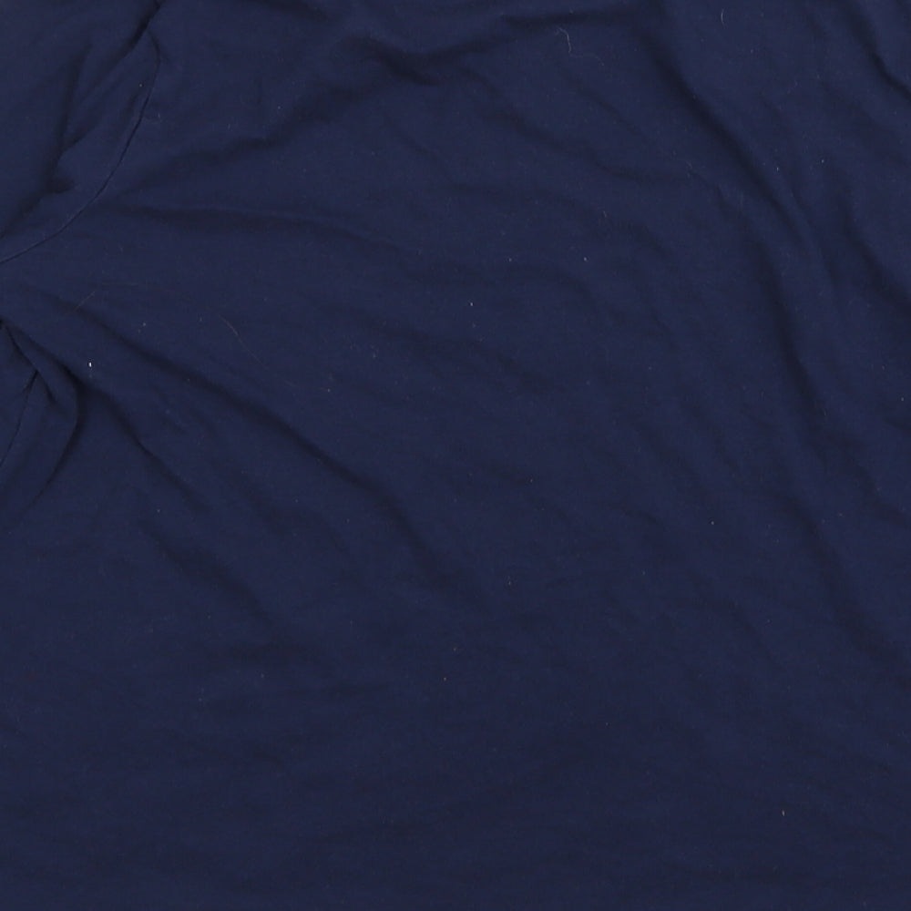 Matalan Womens Blue Solid Top Pyjama Top Size 6 - size 6-8