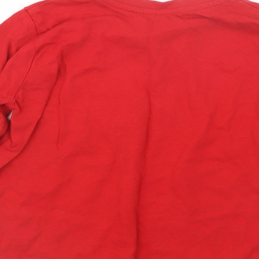 Primark Boys Red Basic T-Shirt Size 3-4 Years