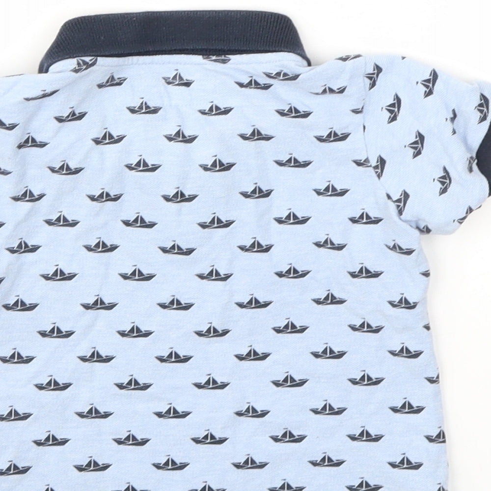 L.O.G.G Boys Blue Basic T-Shirt Size 6-9 Months