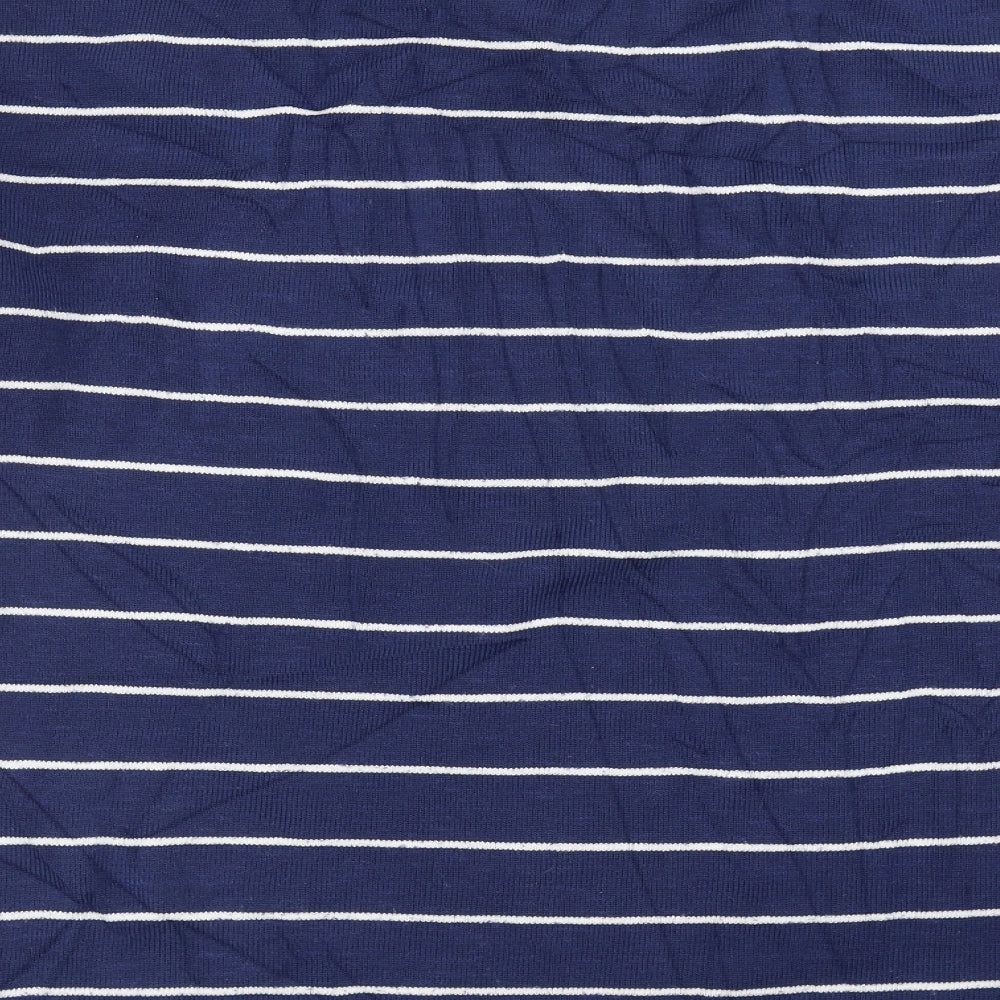 Sainsburys Womens Blue Striped Pullover Jumper Size 12
