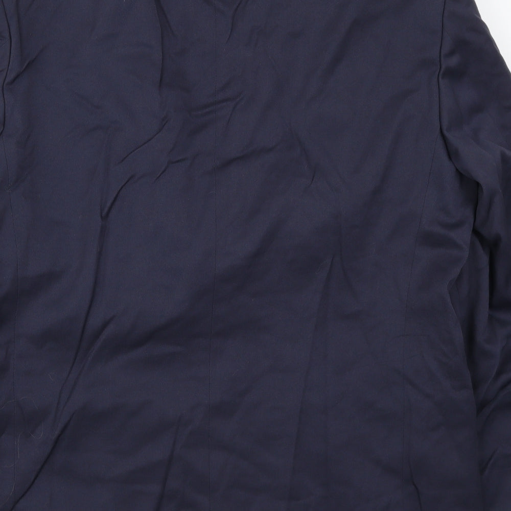 Essentials Mens Blue Jacket Suit Jacket Size 44