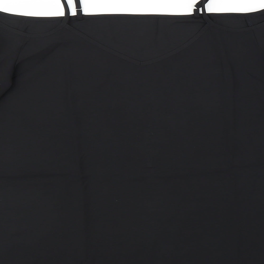 Preworn Womens Black Basic Blouse Size L
