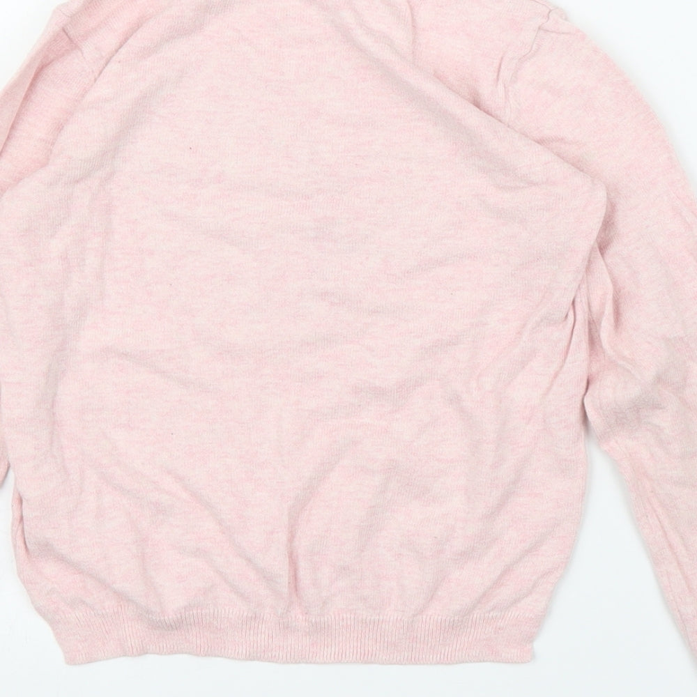H&M Girls Pink Pullover Jumper Size 5 Years