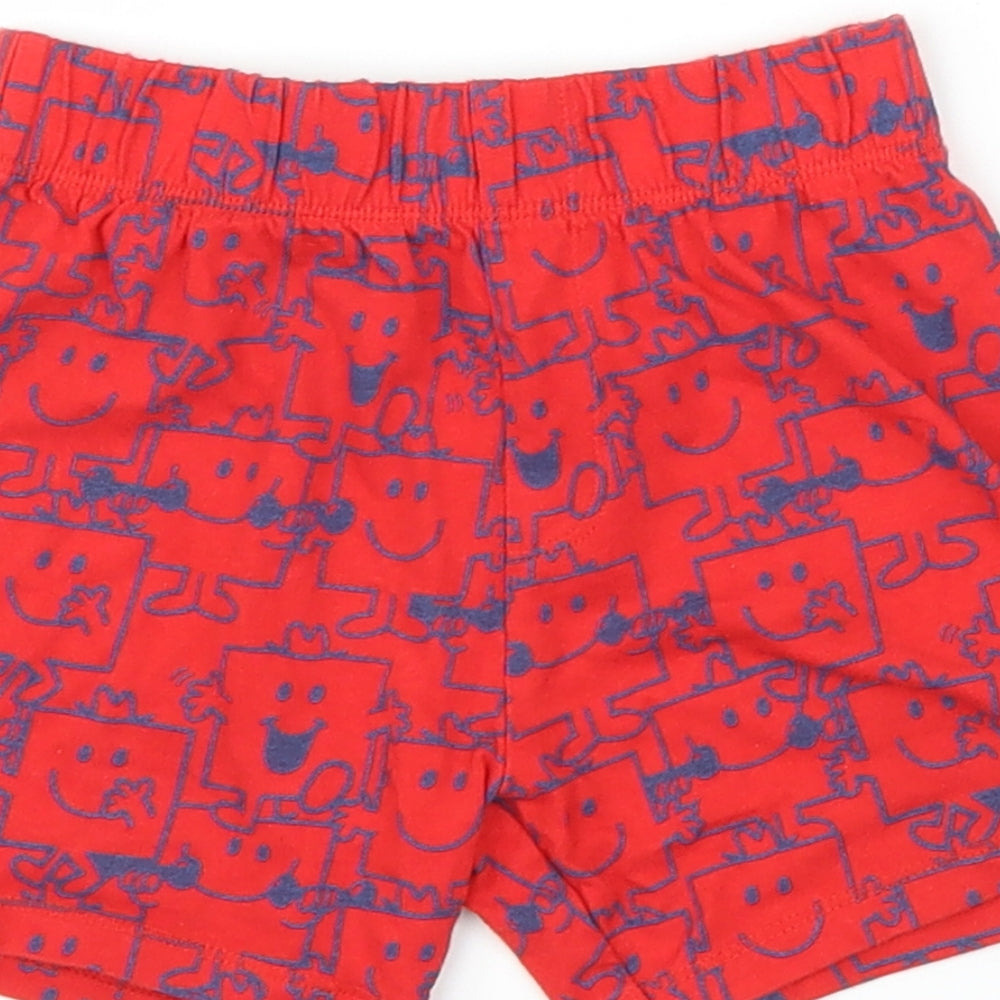 Mr Men Boys Red Capri Leggings Size 18 Months