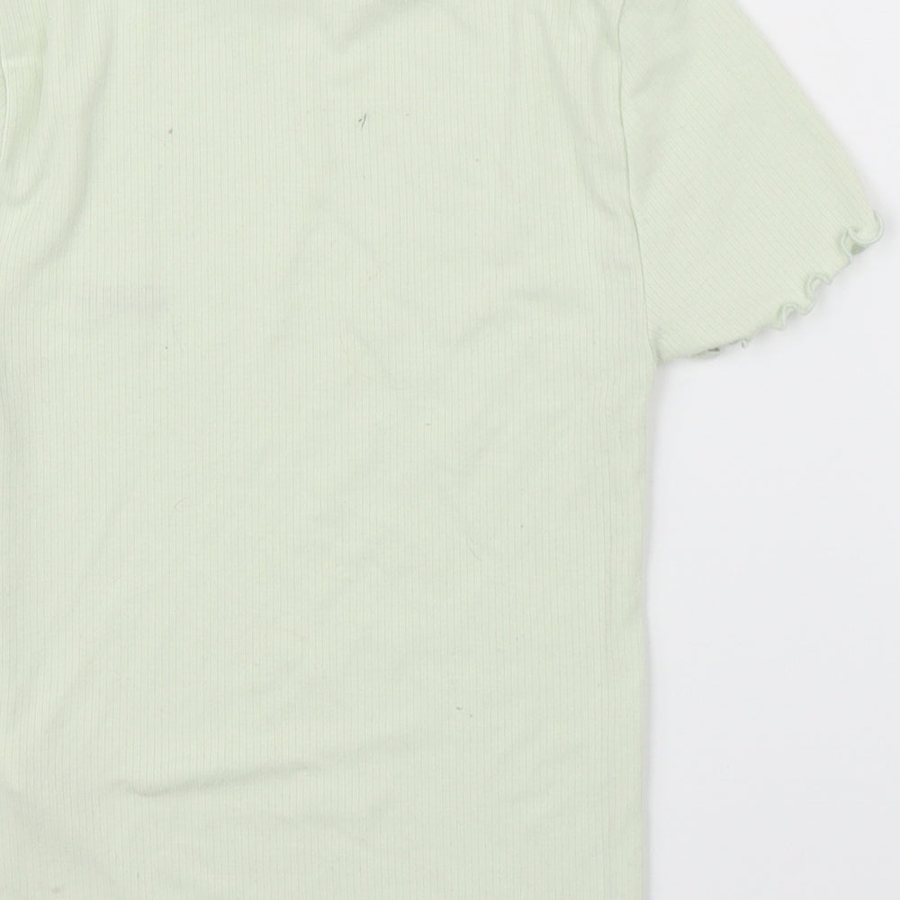Primark Womens Green Basic T-Shirt Size 2XS