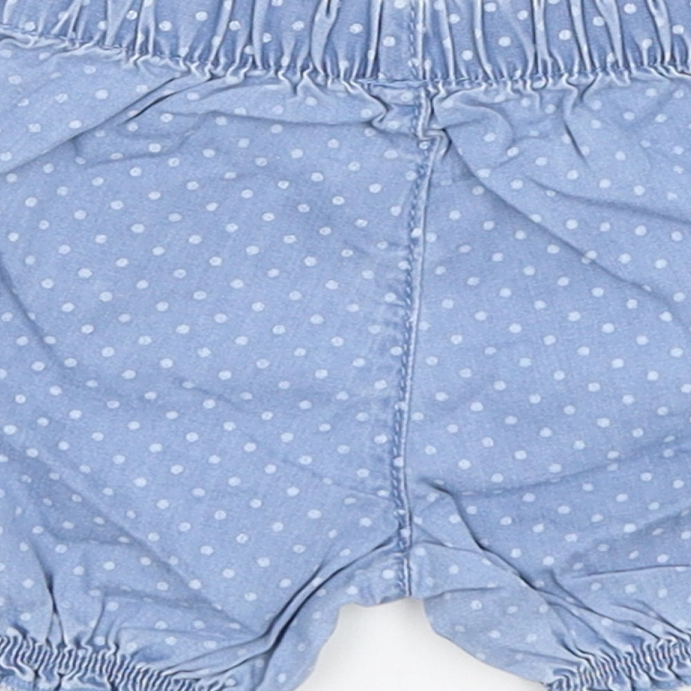 George Baby Blue Spotted Cropped Trousers Size 0-3 Months