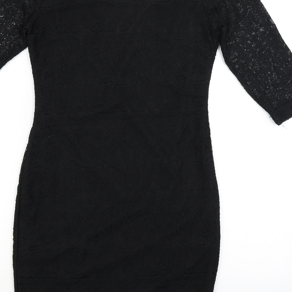 Amisu Womens Black Bodycon Size 8