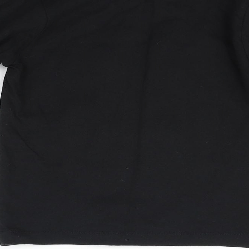 Matalan Girls Black Basic Polo Size 4 Years - santa