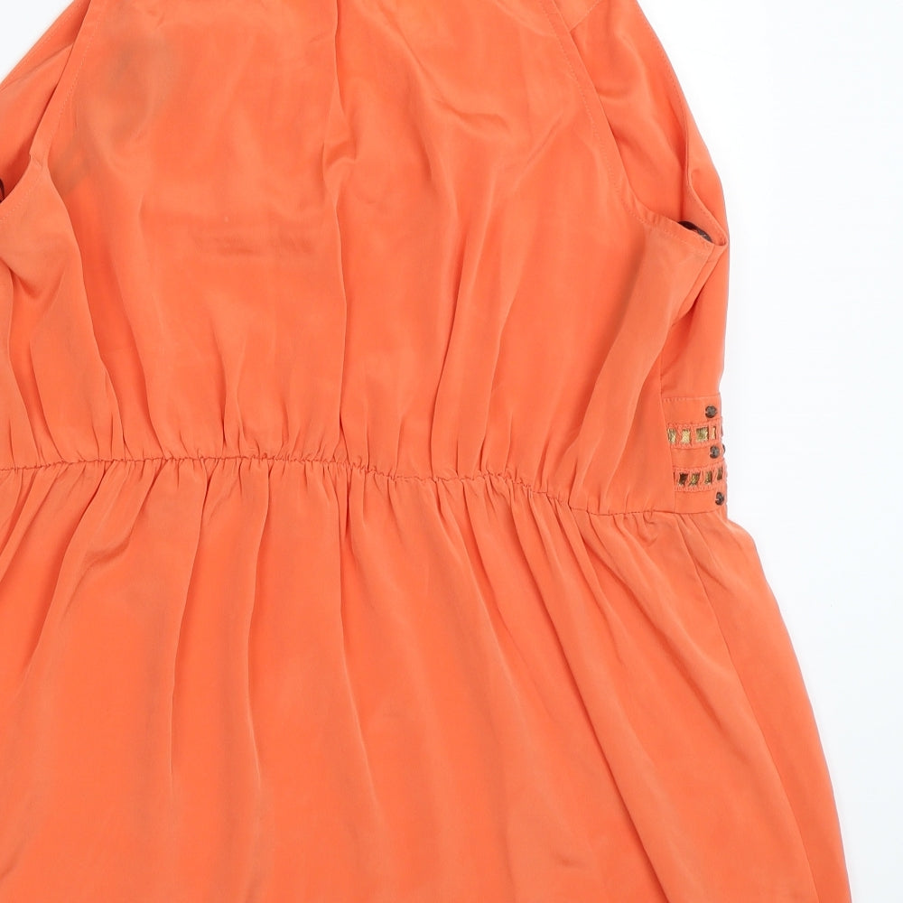 Et Vous Womens Orange Basic Blouse Size 16
