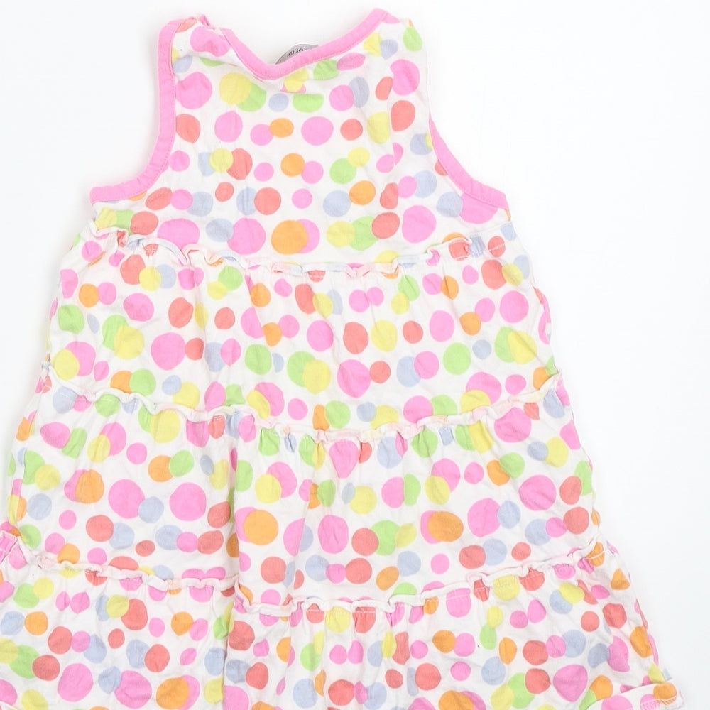 George Girls White Polka Dot A-Line Size 24 Months