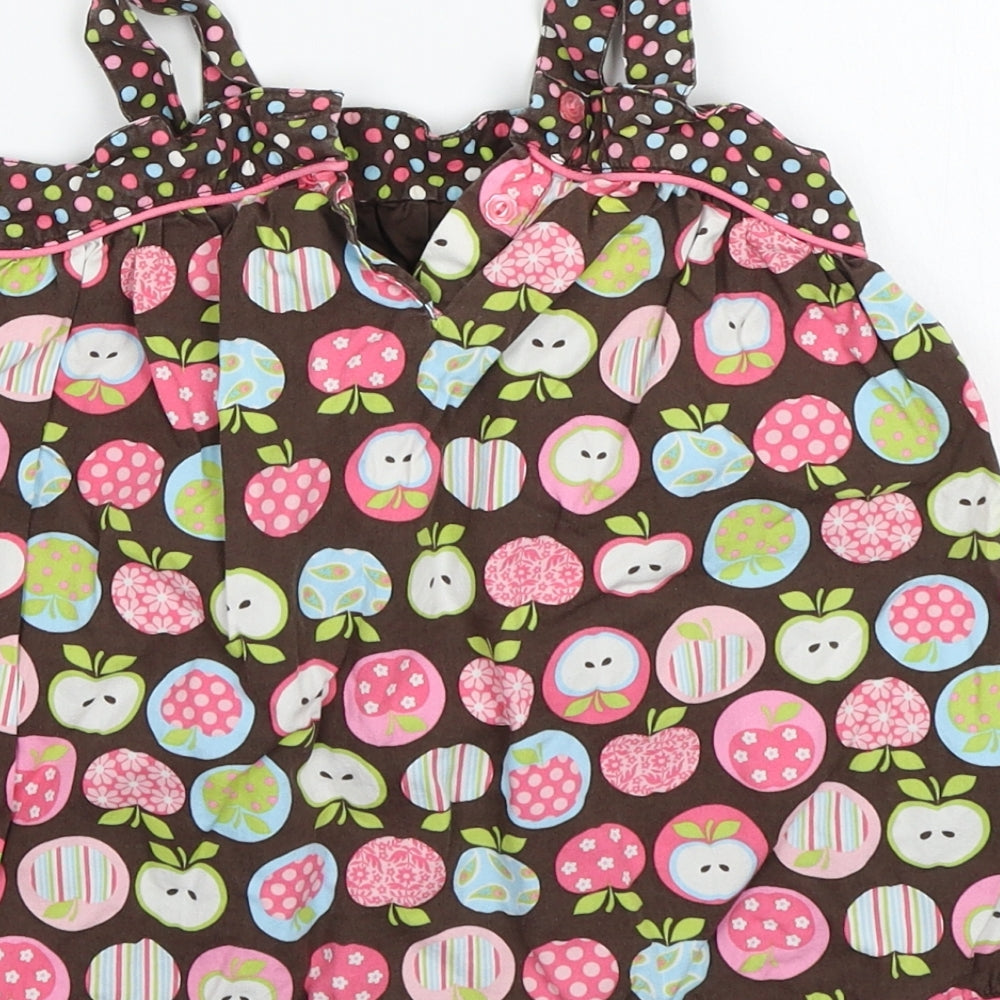 Preworn Girls Brown A-Line Size 24 Months