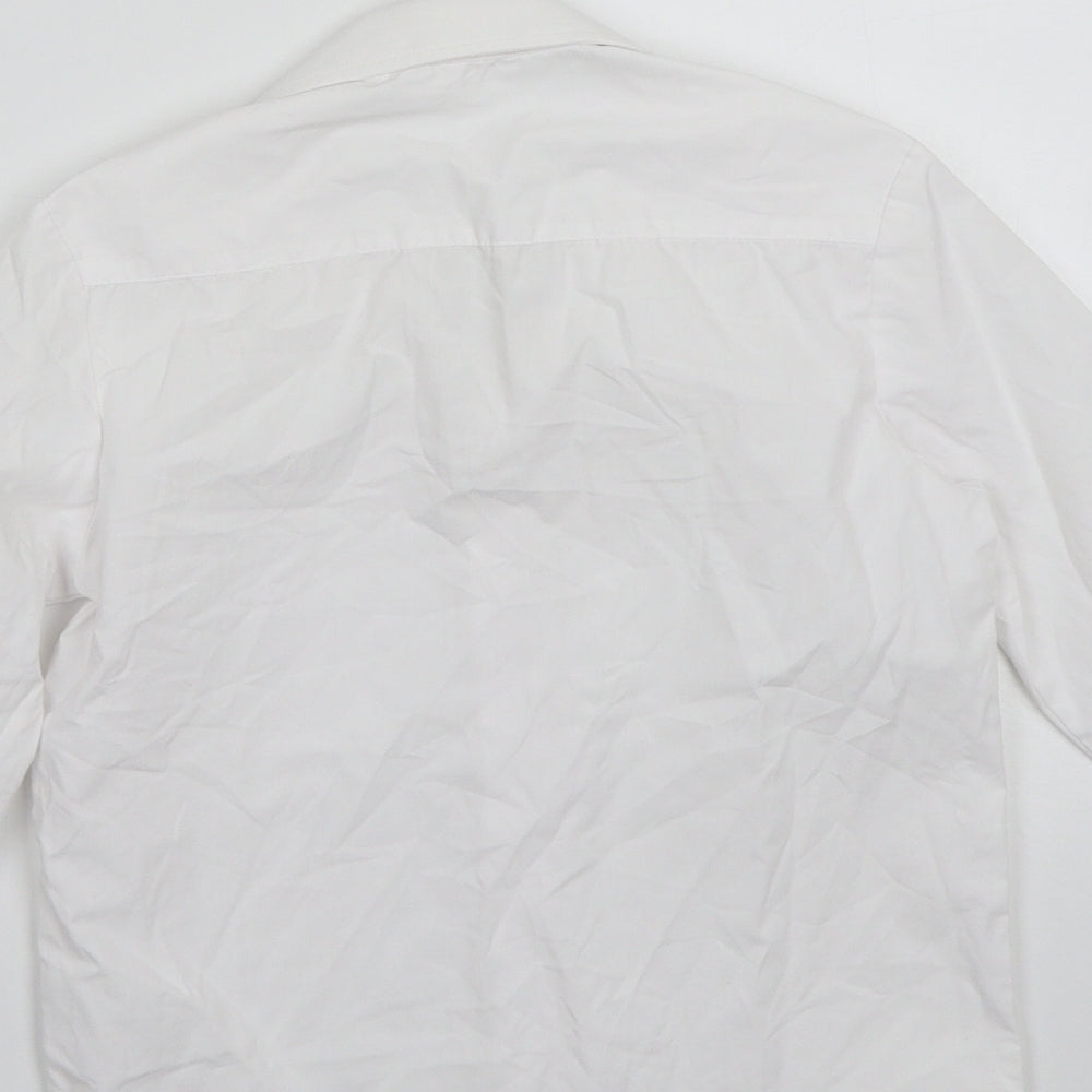 George Boys White Basic Button-Up Size 4-5 Years