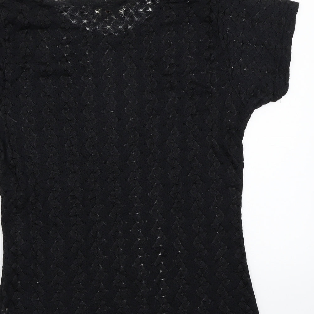Nouveau Womens Black Basic T-Shirt Size S
