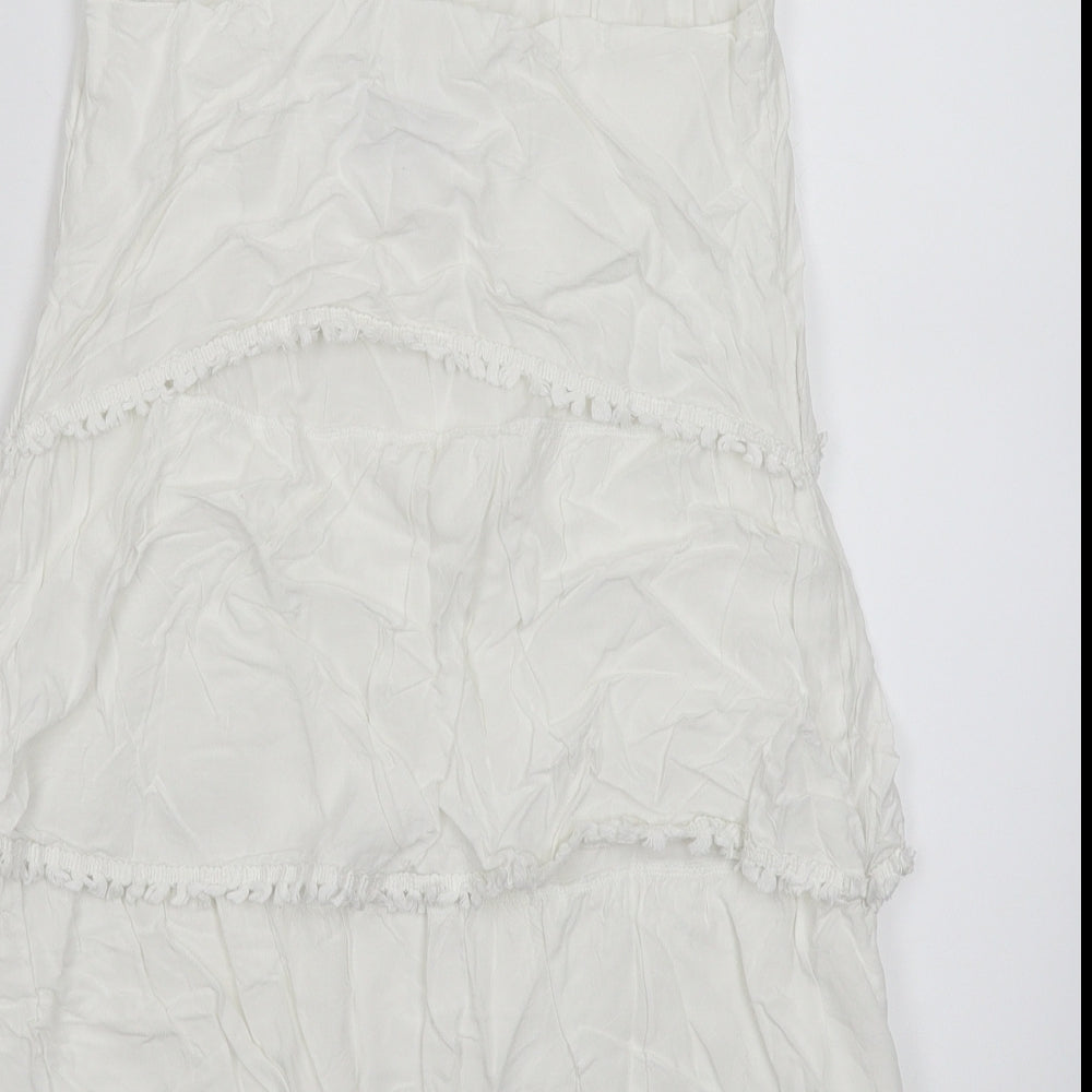 Dry Lake Womens White Basic Tank Size XS