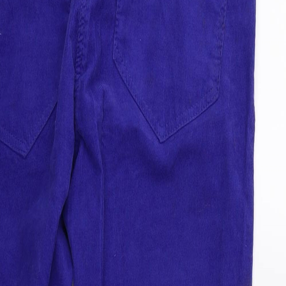 H&M Womens Blue Corduroy Skinny Jeans Size 10 L27 in
