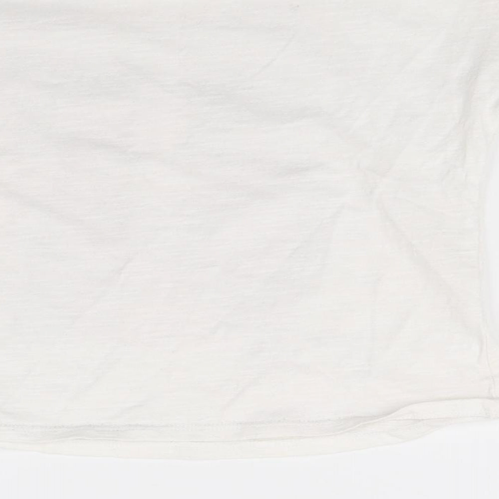 George Girls White Jersey Basic T-Shirt Size 7 Years - love
