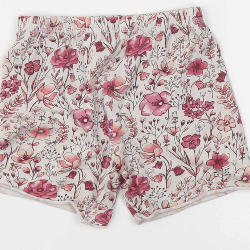 George Girls White Floral Capri Pyjama Pants Size 3-4 Years