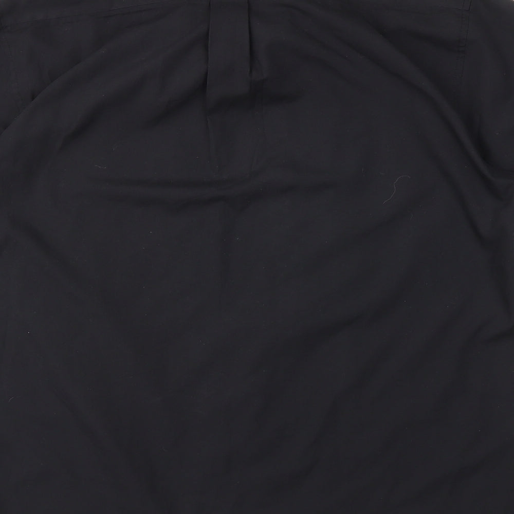 Tom Hagan Mens Black Button-Up Size L