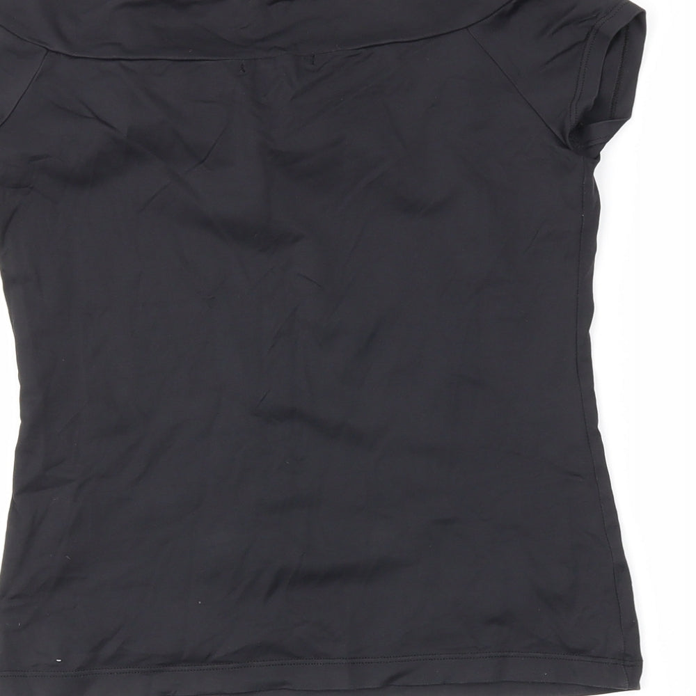 Tuchuzy Womens Black Basic Blouse Size 12