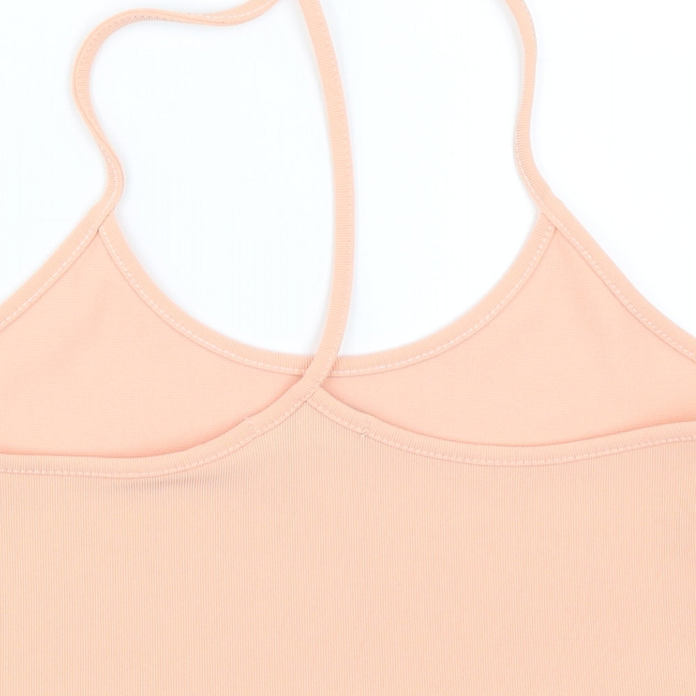Missguided Womens Orange Cropped Blouse Size 10