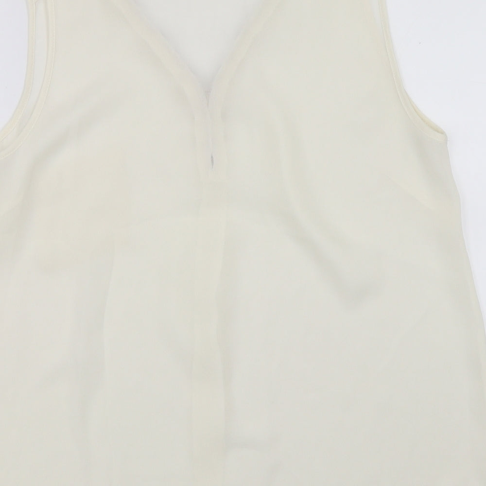 G21 Womens White Basic Blouse Size 14
