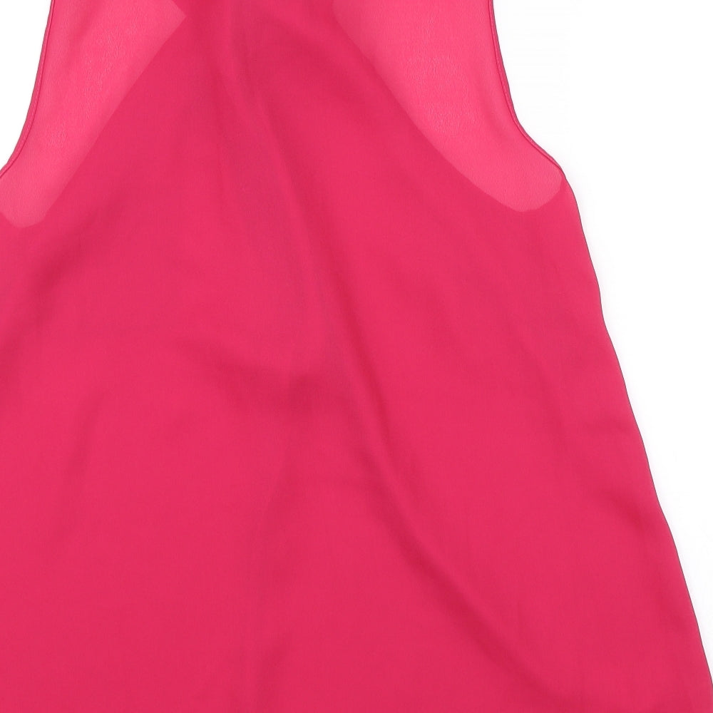 George Womens Pink Basic Blouse Size 14