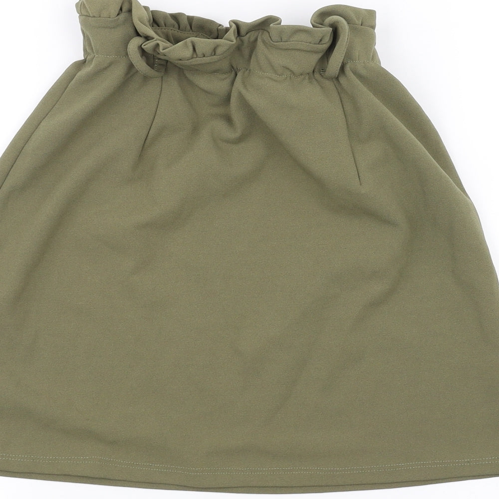 New Look Womens Green A-Line Skirt Size 6