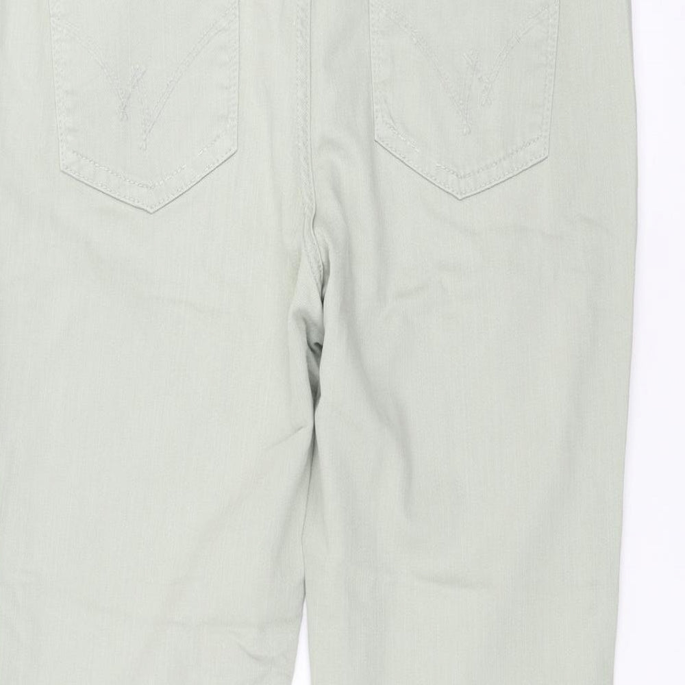 Preworn Womens Green Straight Jeans Size 16 L25 in