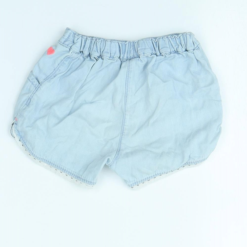 TU Girls Blue Cut-Off Shorts Size 2 Years