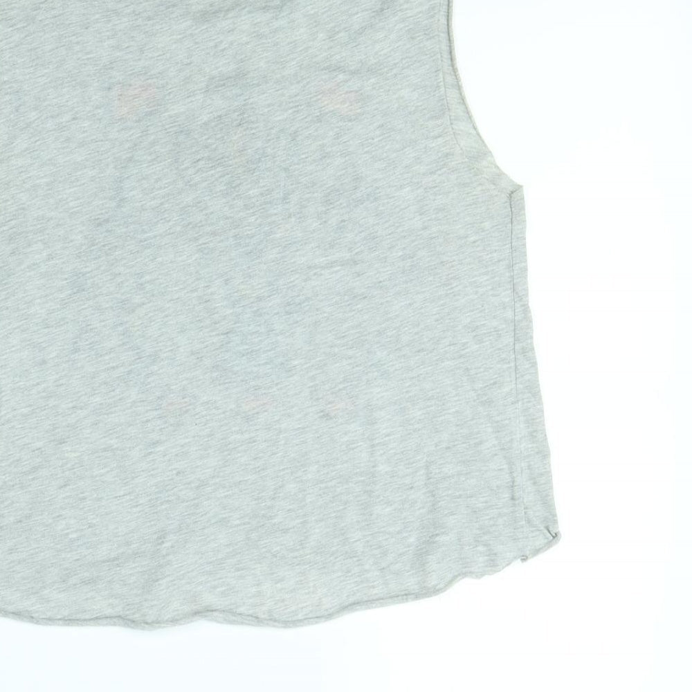 Topshop Womens Grey Basic Tank Size 10